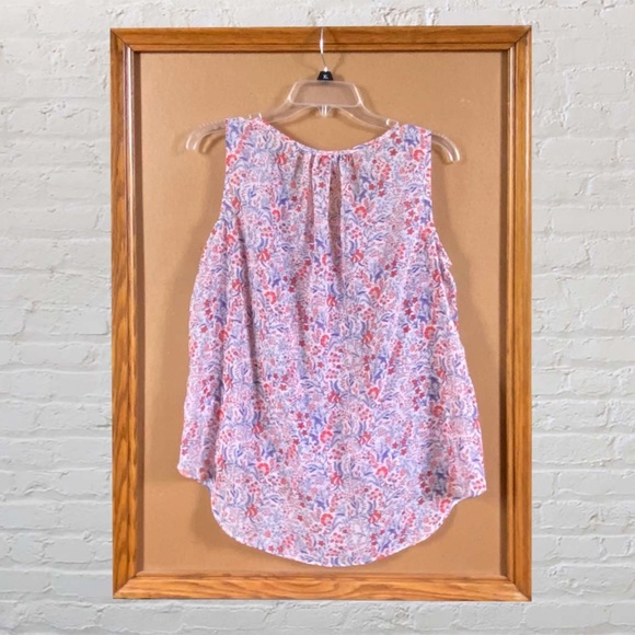 Daisy Fuentes Sheer Floral Top Size Large - Picture 2 of 8